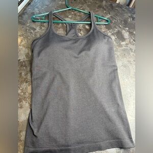 lululemon athletica Black Ribbed Racerback Ebb Street Tank